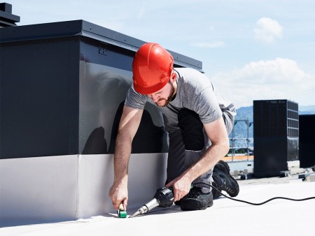 Ручной аппарат горячего воздуха TRIAC AT - сварка кровельных покрытий